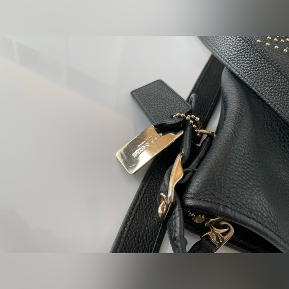 Coach Black Mini Studs Mini Duffle Bag - Picture 12 of 13